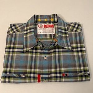 ROBERT GRAHAM Plaid, Serial No. 046732, Sz. XL The FRESHLY LAUNDERED SHIRT/NWOT